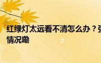 红绿灯太远看不清怎么办？强者从来不抱怨环境！ 到底什么情况嘞