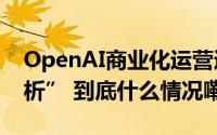 OpenAI商业化运营遇坎  初创团队“分崩离析” 到底什么情况嘞