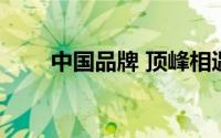 中国品牌 顶峰相遇 到底什么情况嘞
