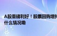 A股重磅利好！股票回购增持再贷款落地首批公司来了 到底什么情况嘞