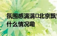 氛围感满满❄北京飘雪 灵山换上新皮肤 到底什么情况嘞
