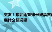 突发！东北雨姐账号被禁言此前因虚假宣传被罚165万元 到底什么情况嘞