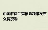 中国驻法兰克福总领馆发布“系列强奸案”情况通报 到底什么情况嘞