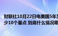 财联社10月22日电美国5年至30年期国债收益率日内上涨至少10个基点 到底什么情况嘞