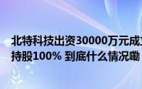 北特科技出资30000万元成立江苏北特机器人科技有限公司持股100% 到底什么情况嘞