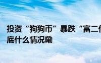 投资“狗狗币”暴跌“富二代”想通过赌球翻身一错再错 到底什么情况嘞
