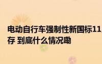 电动自行车强制性新国标11月1日起实施 “电鸡”门店清库存 到底什么情况嘞