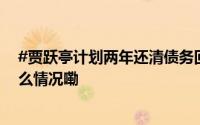 #贾跃亭计划两年还清债务回国#尽快还债尽快回国 到底什么情况嘞