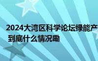 2024大湾区科学论坛绿能产业科技创新分论坛将在阳江举办 到底什么情况嘞