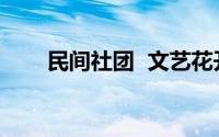 民间社团  文艺花开 到底什么情况嘞
