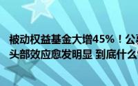 被动权益基金大增45%！公募整体规模升至31.7万亿元行业头部效应愈发明显 到底什么情况嘞