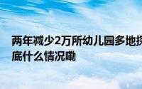 两年减少2万所幼儿园多地探索“幼转老”“老幼共托” 到底什么情况嘞