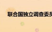 联合国独立调查委员会 到底什么情况嘞