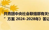 共青团中央社会联络部有关负责人就《“美丽中国青春行动”方案 2024-2028年》答记者问 到底什么情况嘞