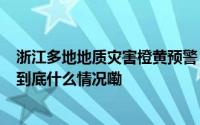 浙江多地地质灾害橙黄预警 #台风影响杭州多个景区闭园# 到底什么情况嘞
