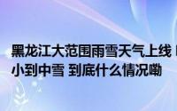 黑龙江大范围雨雪天气上线 明哈尔滨鸡西等地部分地区或有小到中雪 到底什么情况嘞