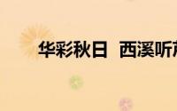 华彩秋日  西溪听芦 到底什么情况嘞