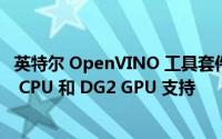 英特尔 OpenVINO 工具套件获得英特尔 Sapphire Rapids CPU 和 DG2 GPU 支持