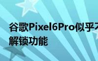 谷歌Pixel6Pro似乎不记得它实际上没有面部解锁功能