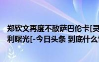 郑钦文再度不敌萨巴伦卡[灵光一闪] 已然看到翻越高山的胜利曙光[-今日头条 到底什么情况嘞