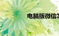 电脑版微信怎么发朋友圈