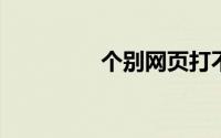 个别网页打不开怎么解决