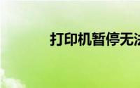 打印机暂停无法打印怎么处理