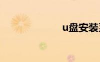 u盘安装系统教程