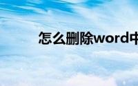 怎么删除word中的空白页第一页