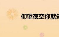 仰望夜空你就知道我来自哪里