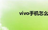 vivo手机怎么恢复出厂设置