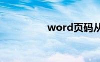 word页码从第三页开始