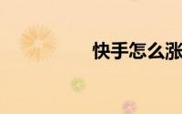 快手怎么涨粉丝快教程