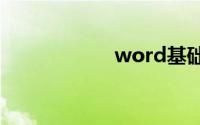 word基础知识大全