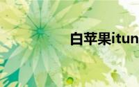 白苹果itunes恢复方法