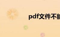 pdf文件不能打印怎么办