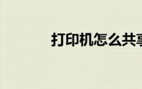 打印机怎么共享多台电脑打印