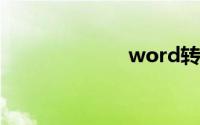 word转pdf格式
