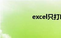excel只打印选中区域