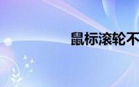 鼠标滚轮不能滚动页面