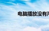 电脑播放没有声音是什么原因