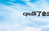 cpu坏了会出现什么现象