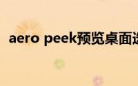 aero peek预览桌面选择处呈灰色解决方法