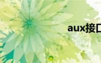 aux接口怎么用
