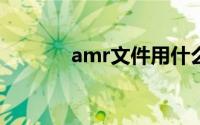 amr文件用什么打开苹果手机