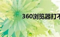360浏览器打不开网页怎么办
