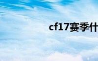 cf17赛季什么时候结束