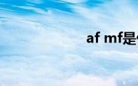 af mf是什么意思