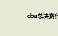 cba总决赛什么时候开始