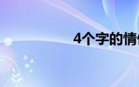 4个字的情侣游戏名字